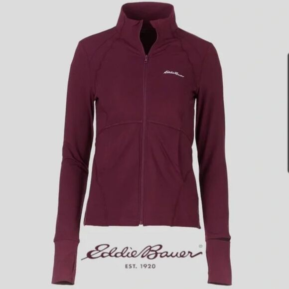 Eddie Bauer lightweight jacket with thumb holes- NWT size medium - Picture 1 of 16